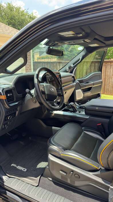 Ford F-150 interior after McKinney